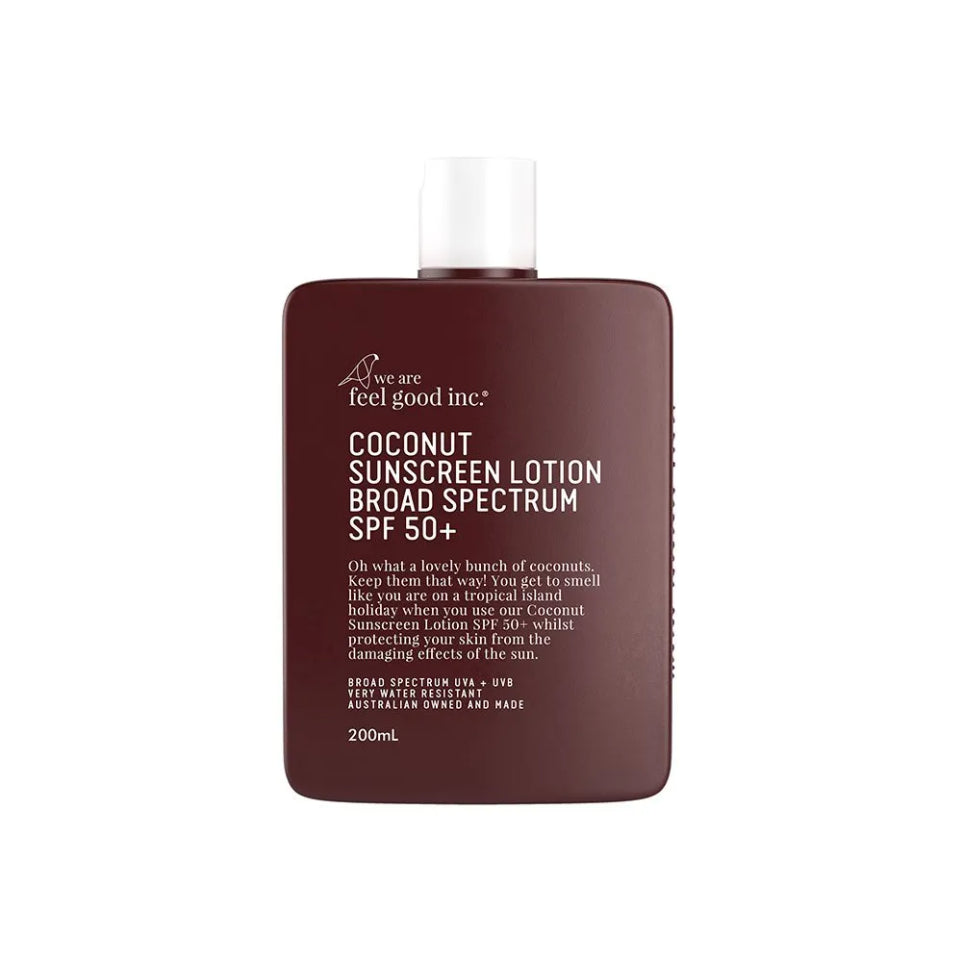 The We Are Feel Good SPF 50+ Sunscreen 2024 in Coconut 200ml