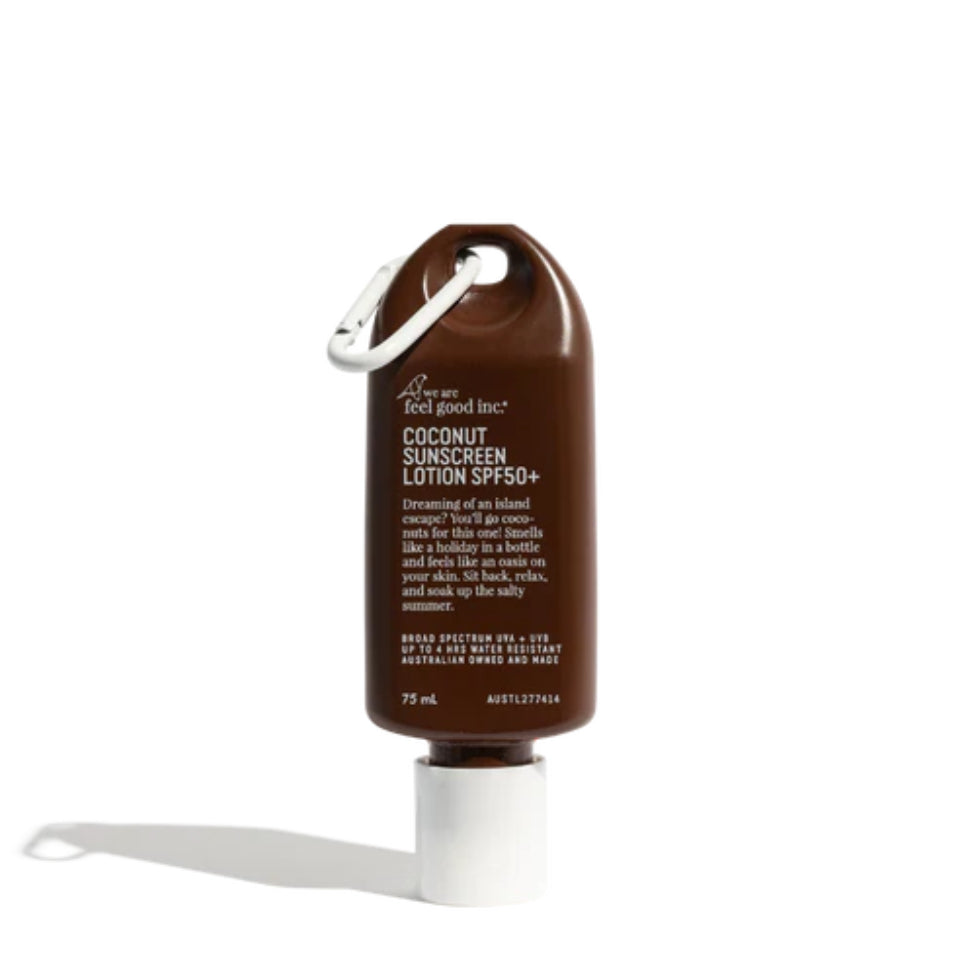 The We Are Feel Good SPF 50+ Sunscreen 2024 in Coconut 75ml