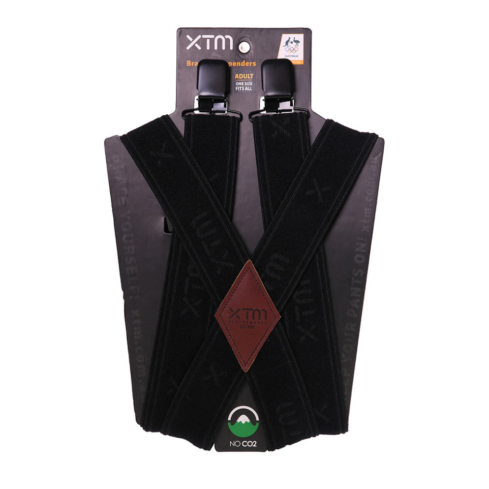 The XTM Brace Suspenders 2024 in Black