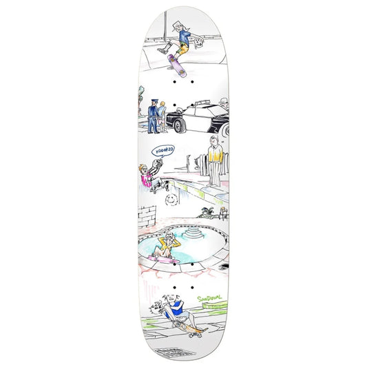 The Krooked Skull Ride Sandoval Skateboard Deck in Sandoval
