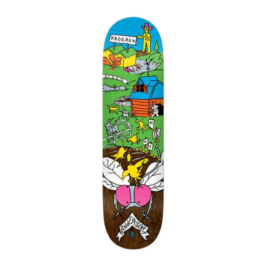 The Krooked The Yard Manderson Skateboard Deck in The Yard