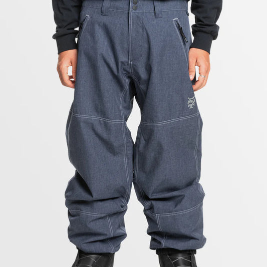 The Quiksilver Live Wire Men's Snow Pants 2025 in Denim