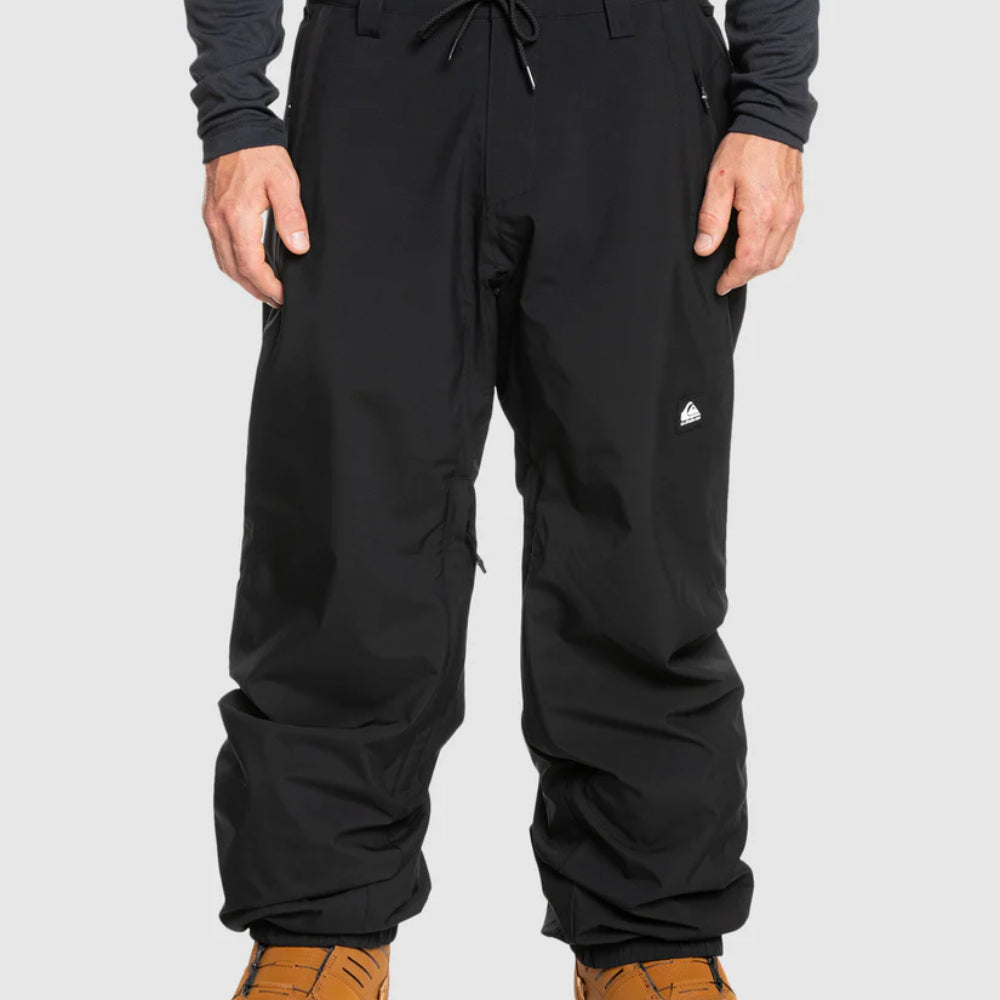 The Quiksilver Snow Down Men's Snow Pants 2025 in True Black