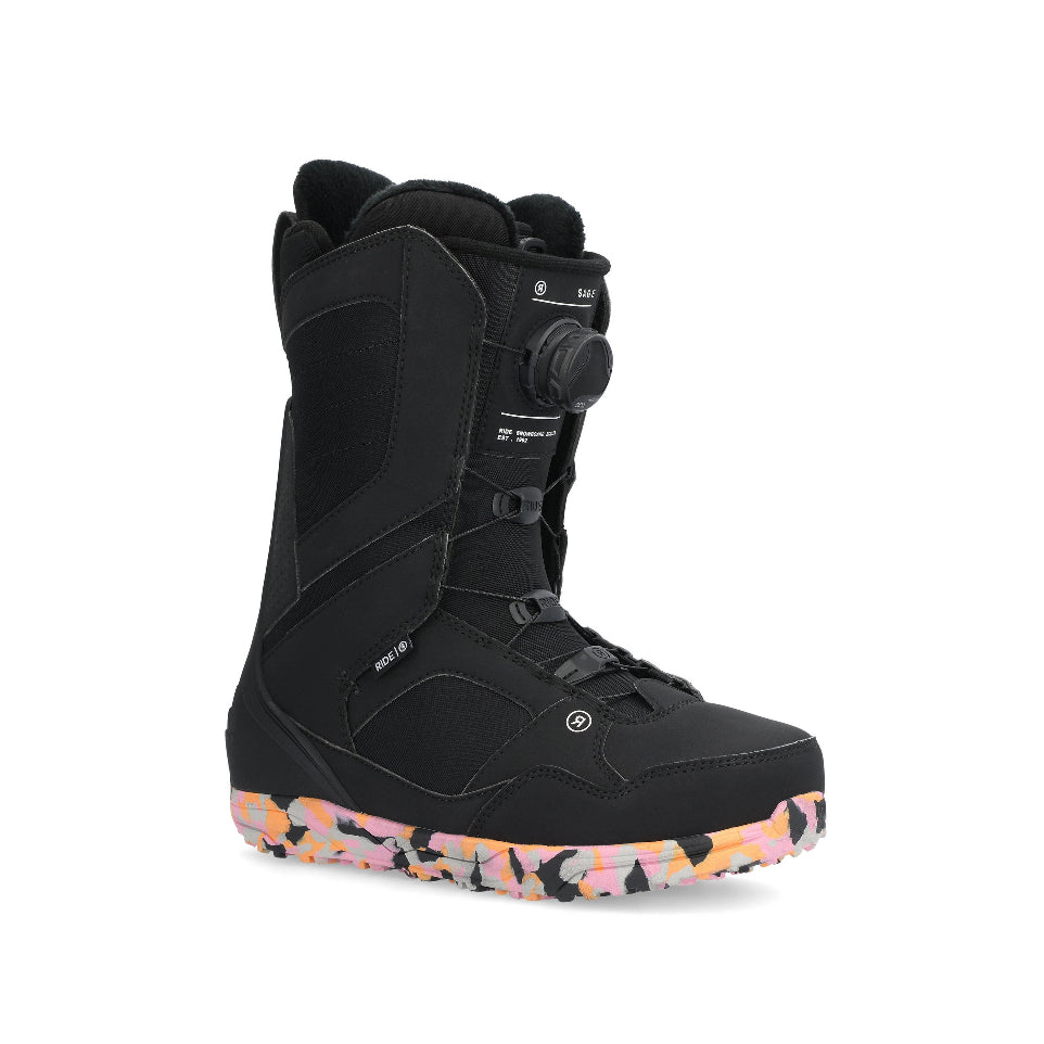 The Ride Sage Boa Women's Snowboard Boots 2025 in Black