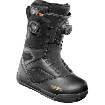 The ThirtyTwo Women's STW Double Boa Snowboard Boots 2025 in Black\Gold