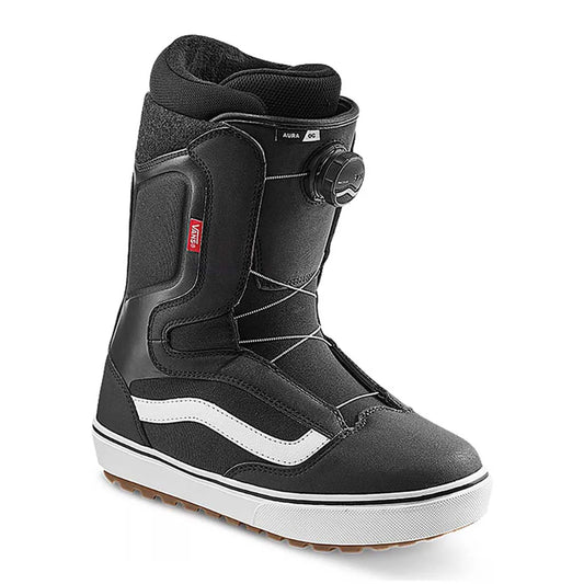 The Vans Aura OG Men's Snowboard Boots 2025 in Black/White