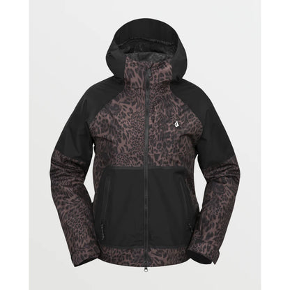 The Volcom Revna 20K Shell Women's Jacket 2025 in Leopard