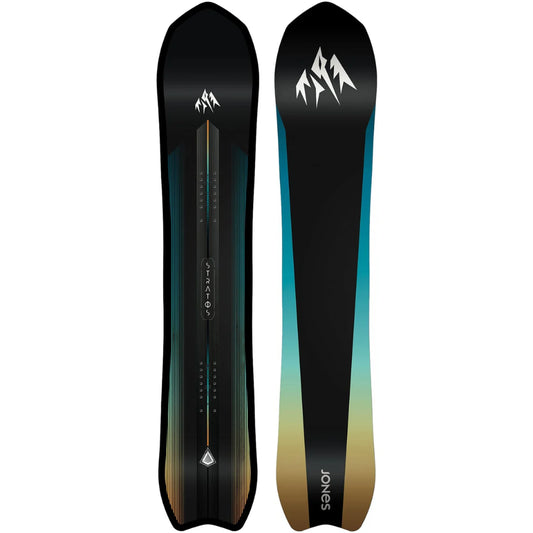 The 2026 Jones Stratos Men's Snowboard in black