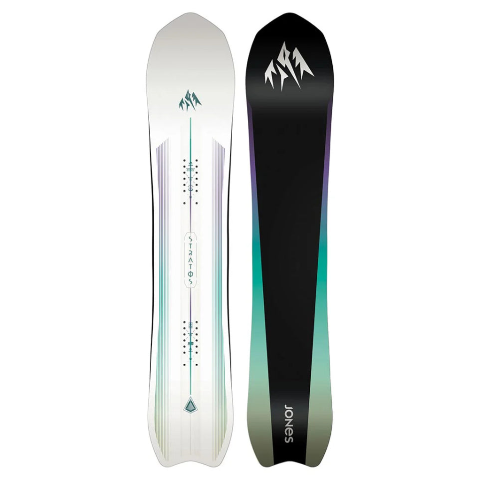 The 2026 Jones Stratos Women's Snowboard in white