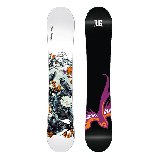 The 2026 Never Summer Infinity Women's Snowboard in white