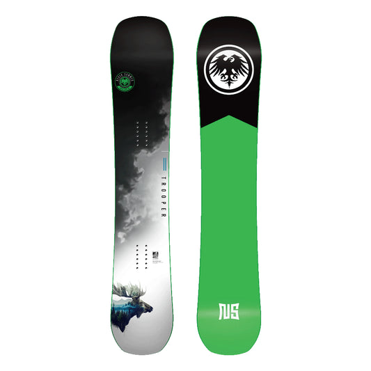 The 2026 Never Summer  Trooper Men's Snowboard in white
