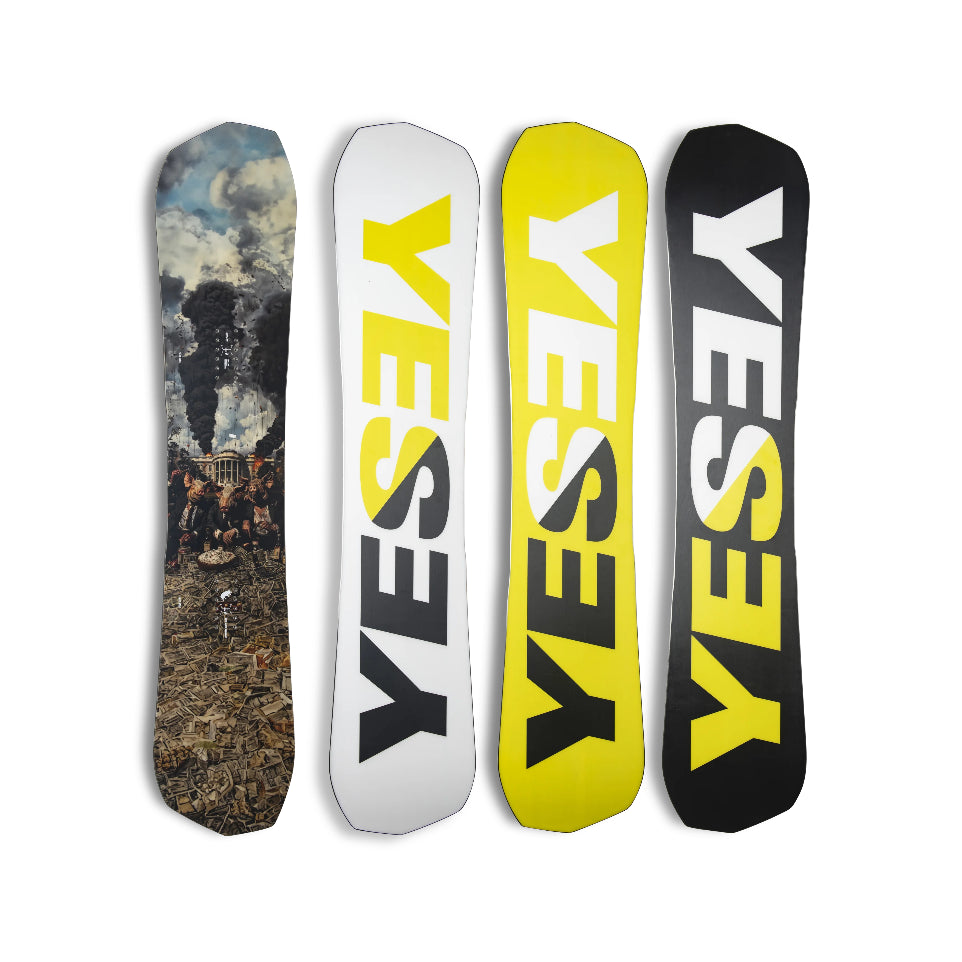 Yes Greats Men's Snowboard 2026 – Cherri Cherri Pow Pow Yes Greats Men's Snowboard 2026 – Cherri Cherri Pow Pow