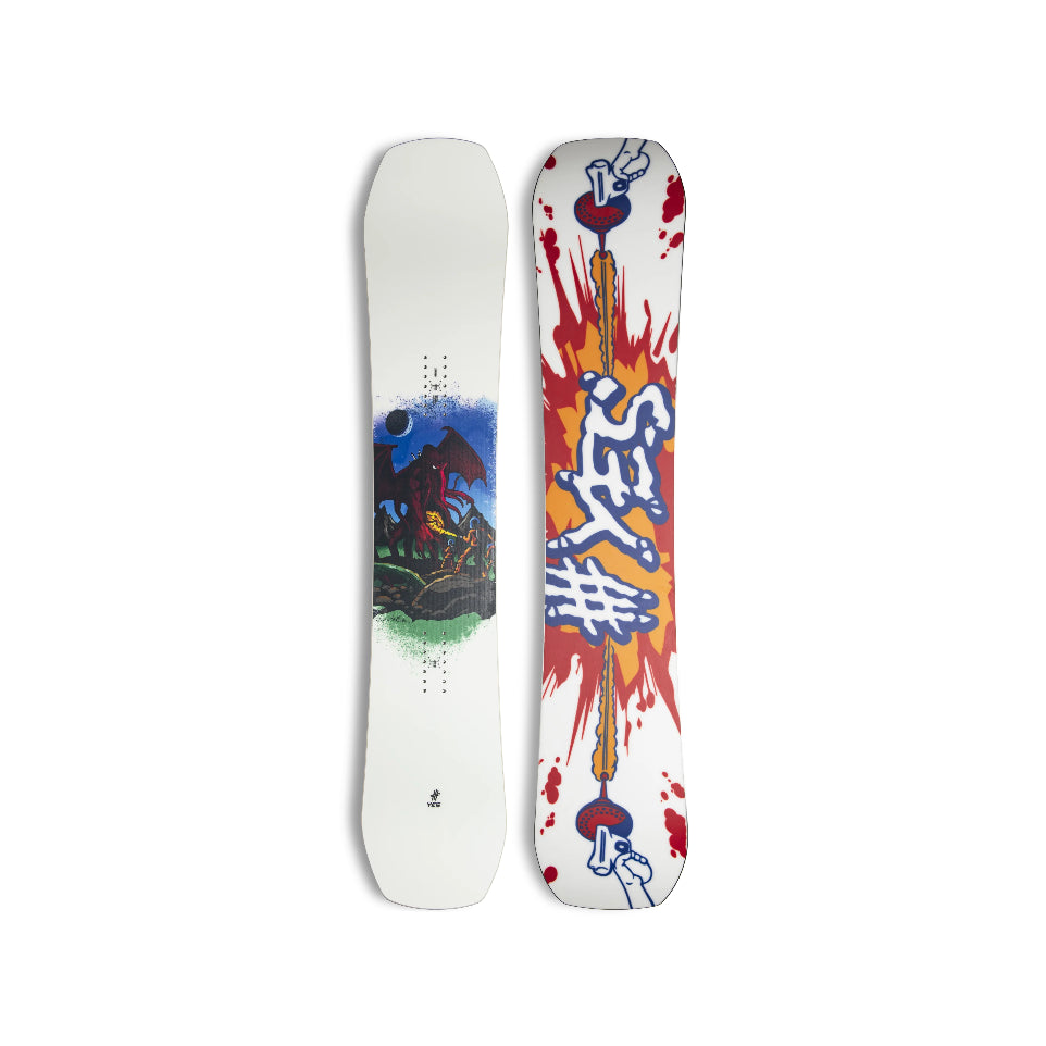 The 2026 Yes Sender Men's Snwboard in white