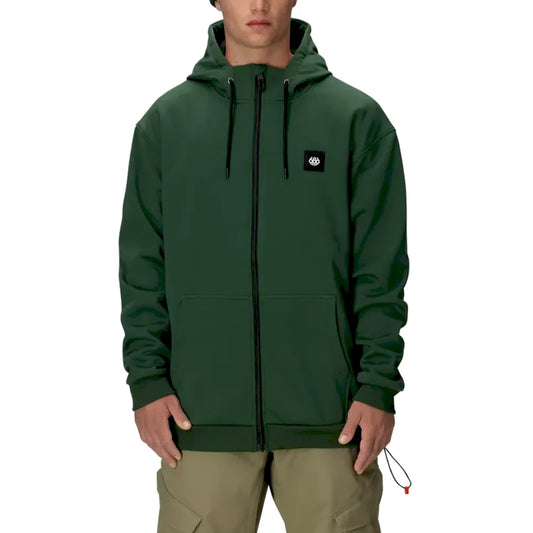 The 686 Bonded Fleece Zip Men's Hoody in Moss Green