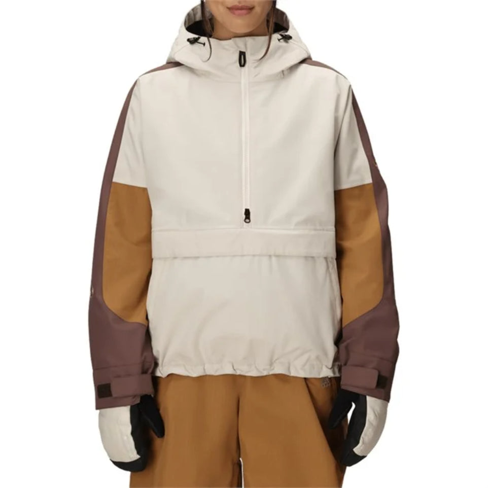 The 686 Outline Shell Anorack Women's Jacket in Limestone Colorblock