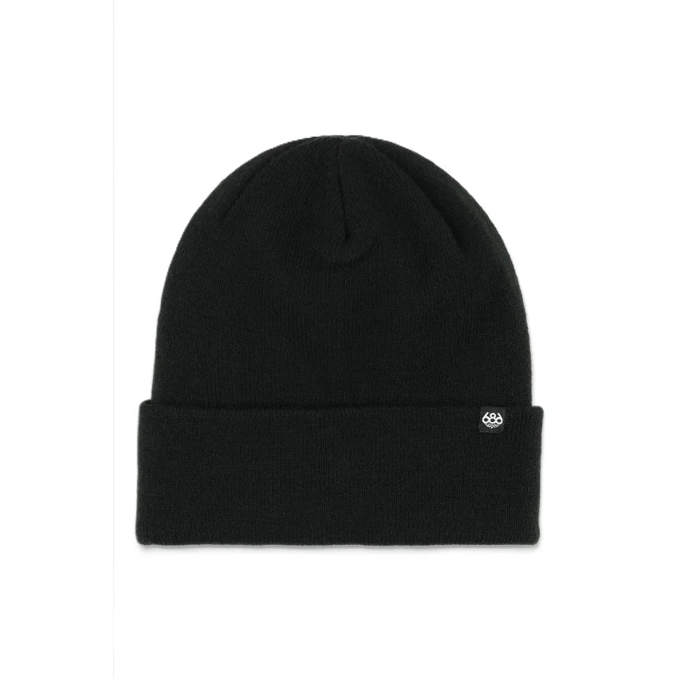 The 686 Standard Roll Up Beanie in Black