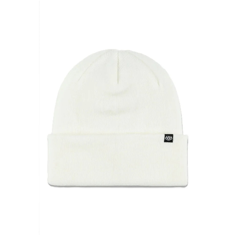 The 686 Standard Roll Up Beanie in White