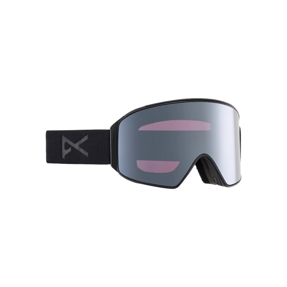 The Anon M4 Cylindrical Goggles, MFI Facemask & Spare Lens 2026 in Smoke, Perceive Sunny Onyx & Perceive Variable Violet
