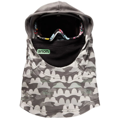 The Anon MFI Hooded Kid's Balaclava 2023 in Mountain Stone