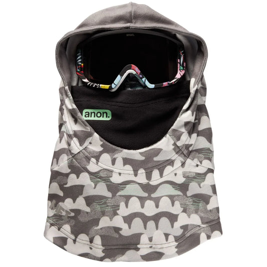 The Anon MFI Hooded Kid's Balaclava 2023 in Mountain Stone