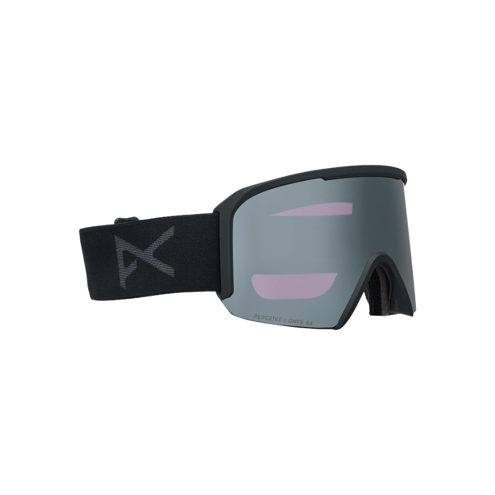 The Anon Nesa Goggles, MFI Facemask & pare Lens 2026 in Smoke, Perceive Sunny Onyx & Perceive Cloudy Burst