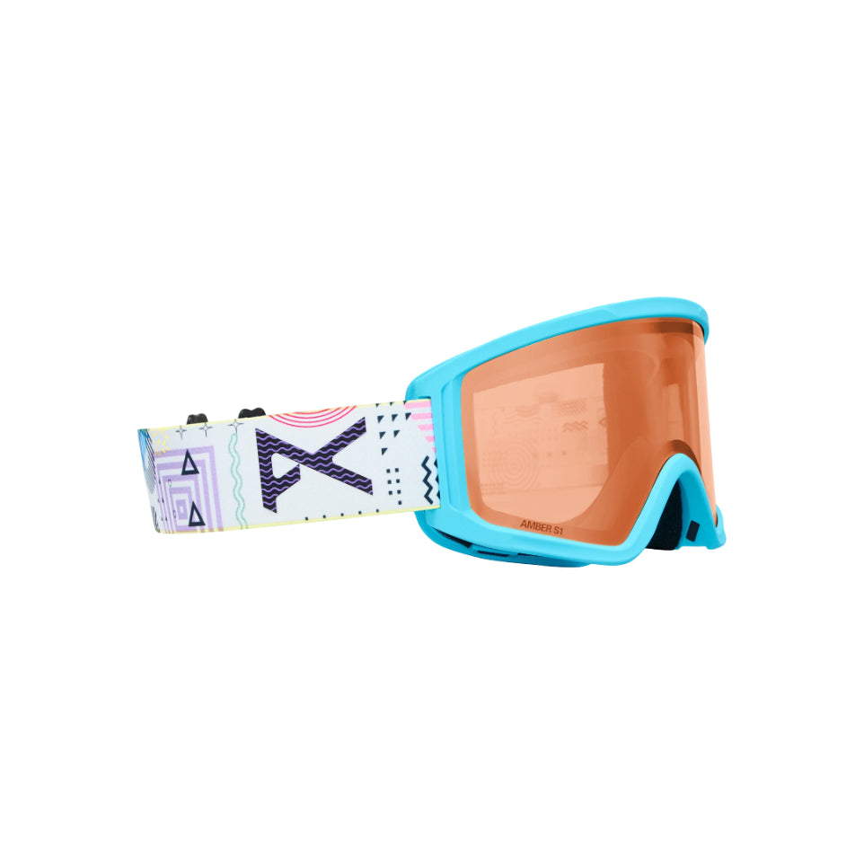 The Anon Tracker 2.0 Kid's Goggles & MFI Facemask 2026 in Geoscope, Amber