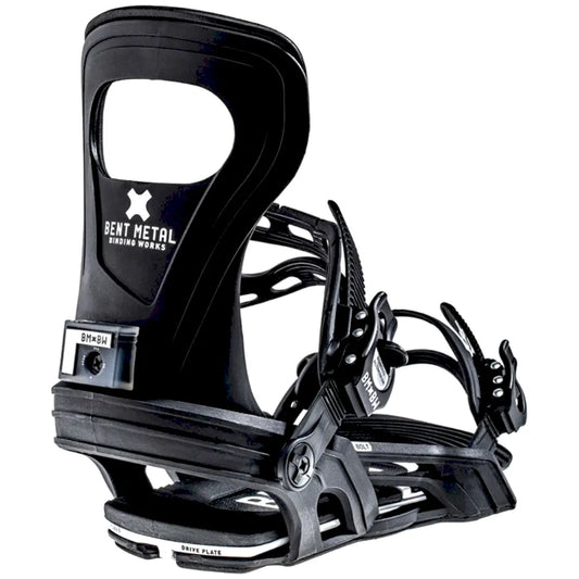 The Bent Metal Bolt Men's Snowboard Bindings 2026 in Black back