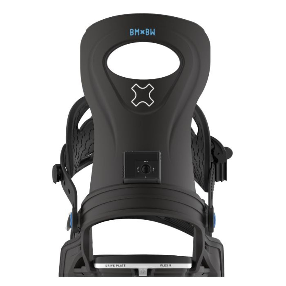 The Bent Metal Metta Women's Snowboard Bindings 2025 in Black Back