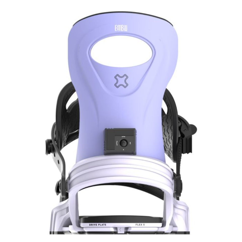 The Bent Metal Metta Women's Snowboard Bindings 2025 in Purple Back