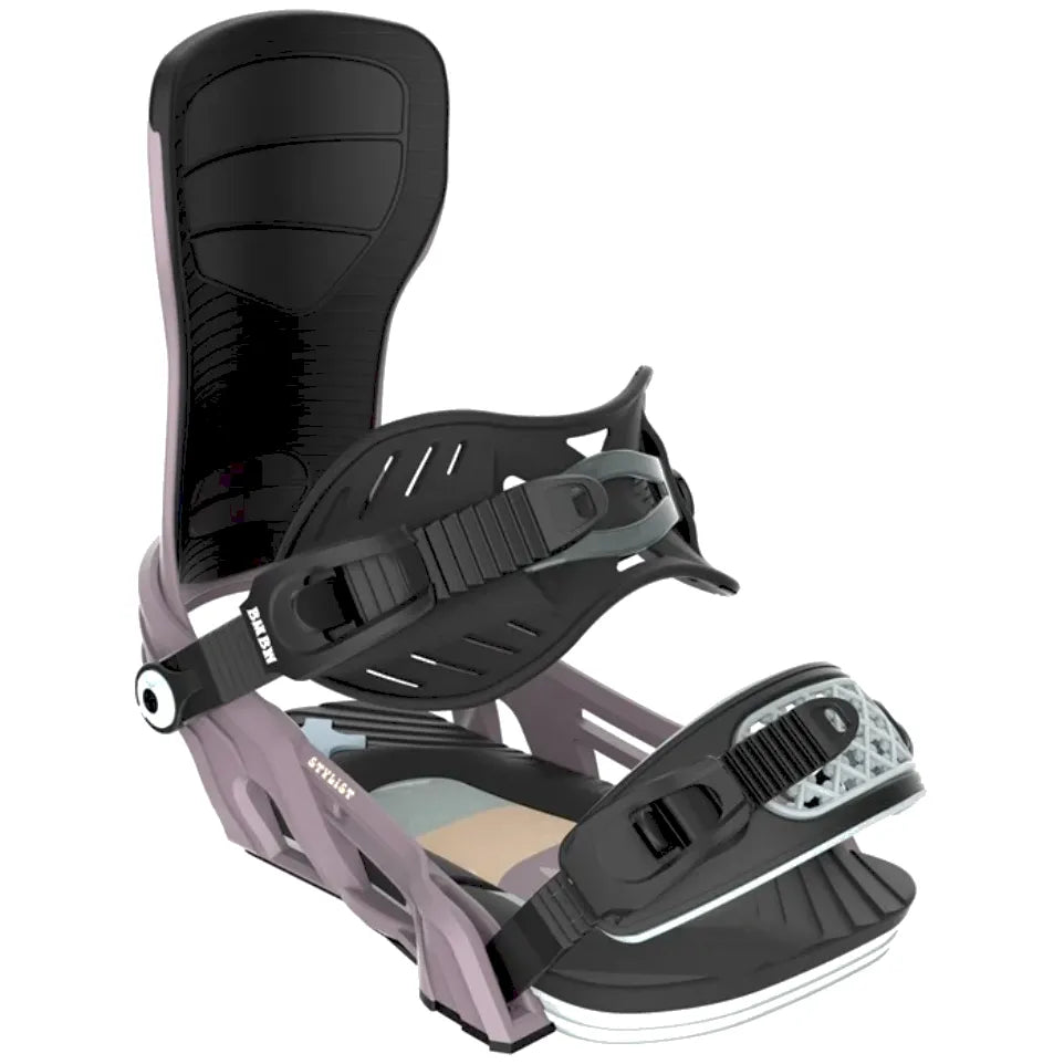 The Bent Metal Stylist Women's Snowboard Bindings 2026 in Mauve front