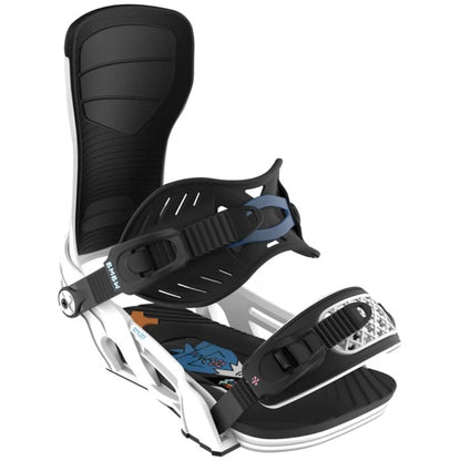 The Bent Metal Stylist Women's Snowboard Bindings 2026 in White front