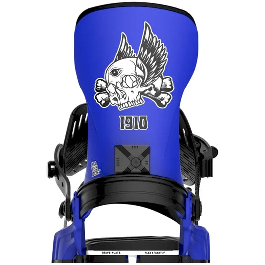 The Bent Metal Transfer Men's Snowboard Bindings 2026 in Blue Back