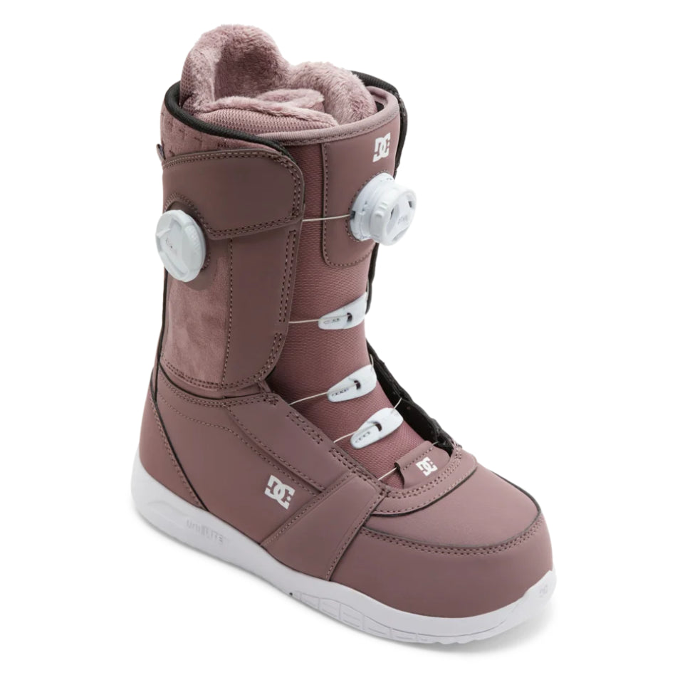 The DC Lotus Women's Snowboard Boots 2025 in Heather Purple