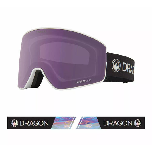 The Dragon PXV2 Goggles 2022 in Pearl Lumalens Violet Dark Smoke