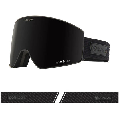 The Dragon PXV2 Goggles 2023 in Midnight Goggle Lumalens Midnight & Lumalens Violet