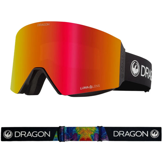 The Dragon RVX OTG Low Bridge Magnetic Goggles 2023 in Thermal Goggle Lumalens Red Ion & Lumalens Rose