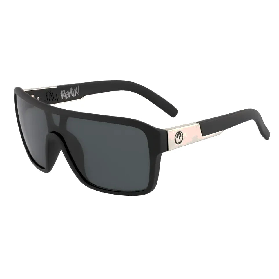 The Dragon Remix Polarised Sunglasses 2025 in Black LL Smoke Polar