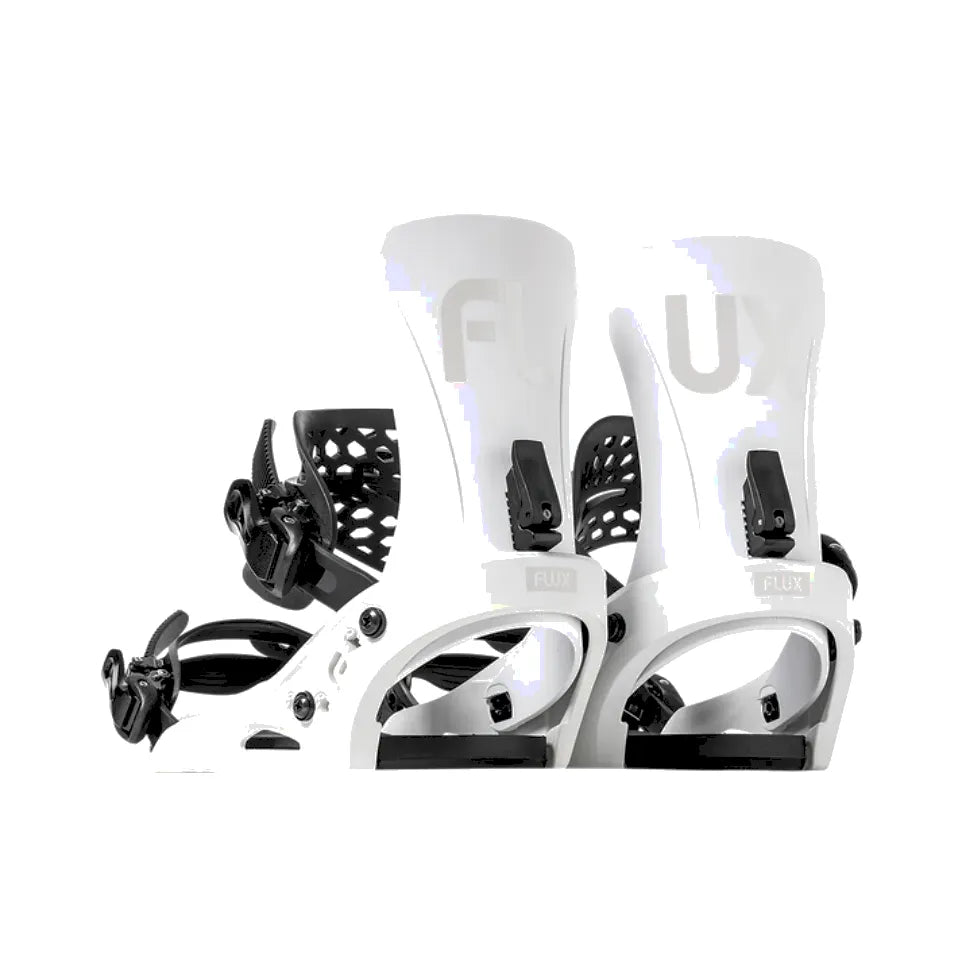 The Flux EM Men's Snowboard Bindings 2026 in White