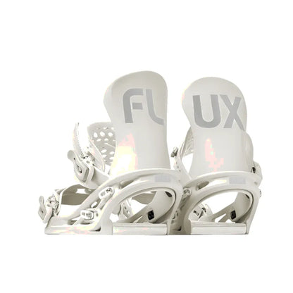 The Flux TT Men's Snowboard Bindings 2026 in White