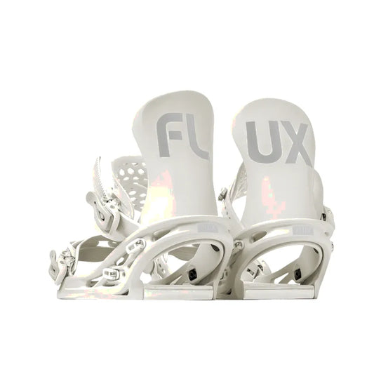The Flux TT Men's Snowboard Bindings 2026 in White