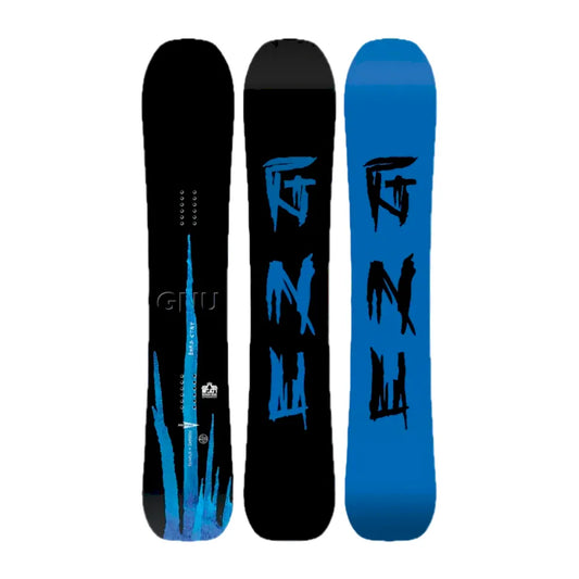 The GNU Banked Country Men's Snowboard 2027 in Black