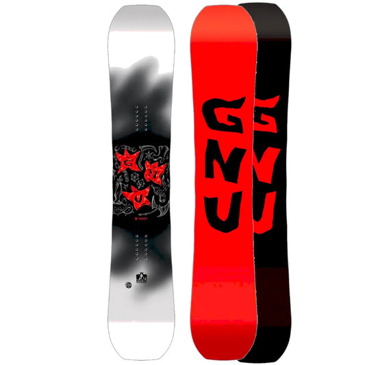 The Gnu= C Money Men's Snowboard 2025 in Black