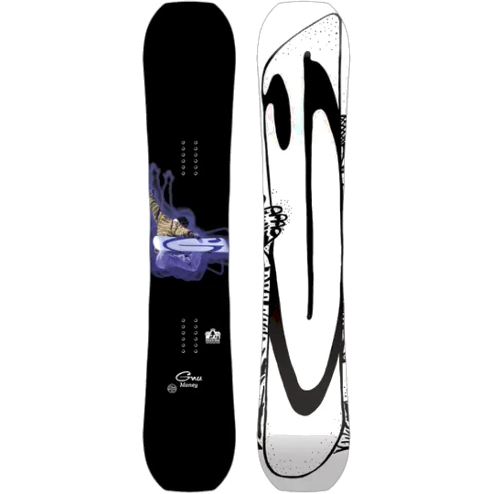 The Gnu Money Men's Snowboard 2024 in Black