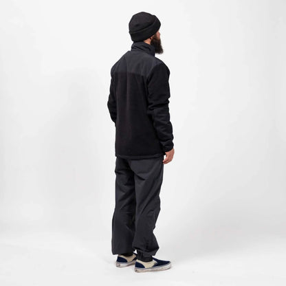The Jones Base Camp Recycled Fleece Mens Jacket 2024 in Stealth Black 2
