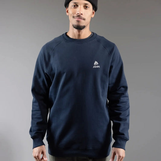 The Jones Sierra Men's Organic Cotton Sweatshirt 2024 in Stealth Black