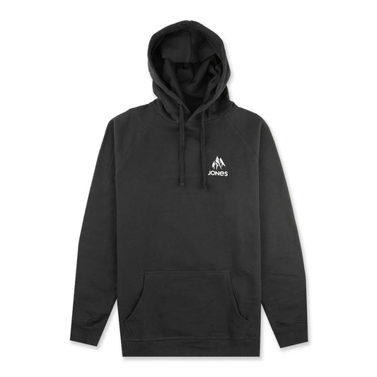 The Jones Truckee Men's Organic Cotton Hoodie 2024 in Black