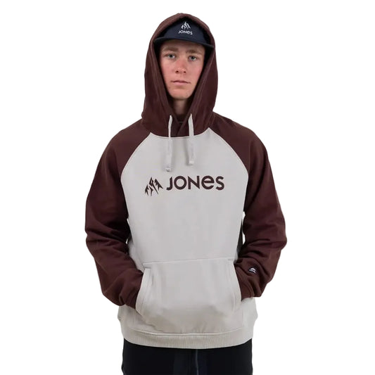 The Jones Truckee Organic Cotton Men's Hoodie 2026 in Smoke Gray