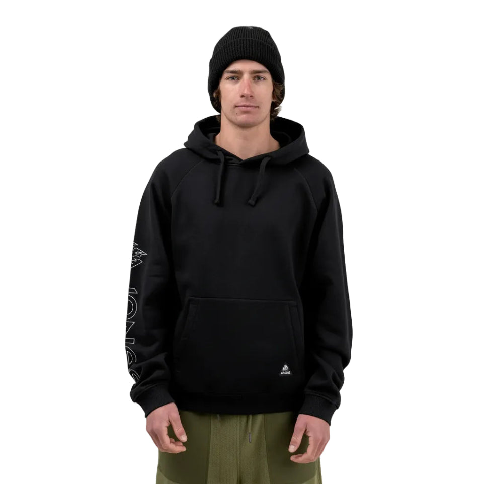 The Jones Truckee Organic Cotton Men's Hoodie 2026 in Stealth Black