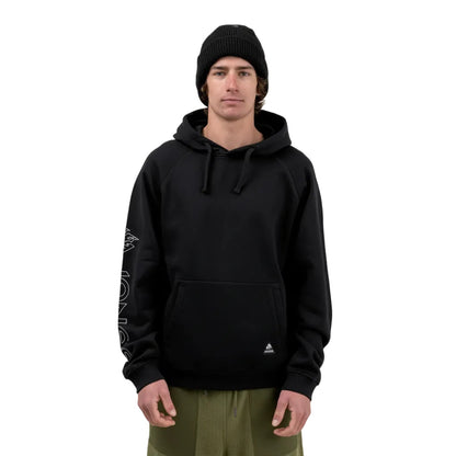The Jones Truckee Organic Cotton Men's Hoodie 2026 in Stealth Black