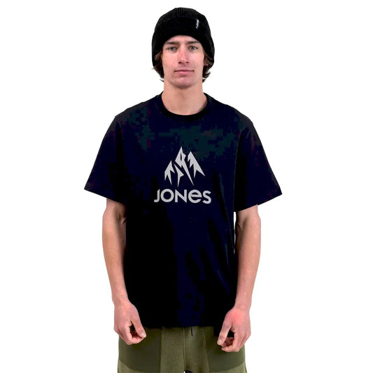 The Jones Truckee Organic Cotton Men's Short Sleeve T-Shirt 2026 in Stealth Black